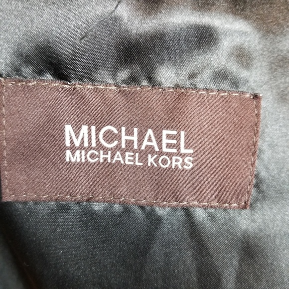 Michael Kors Men Coat Sz 46R Black Button Wool - Picture 7 of 7